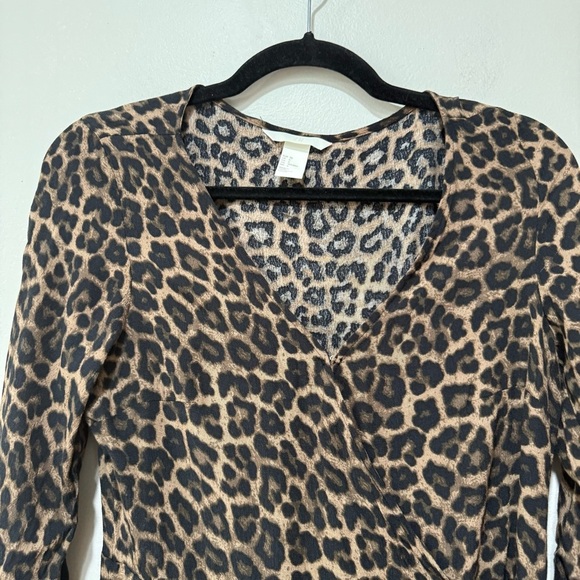 H&M | Leopard Wrap Midi Dress 6 - Picture 4 of 11